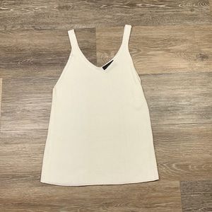 Vici White knitted tank